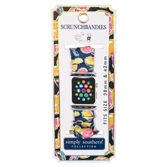 Simply Southern Accessories - SIMPLY Southern Scrunch Bandies Apple 38mm to 42mm Zest Design